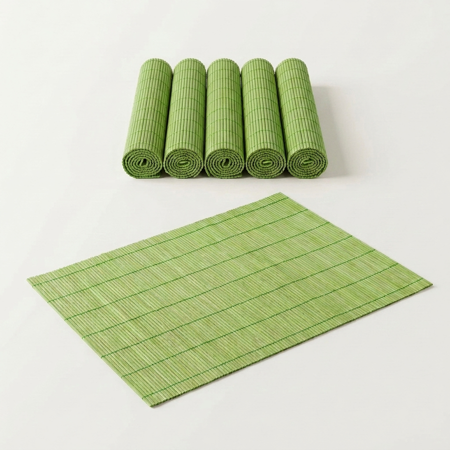 Classic Bamboo Placemat in Green