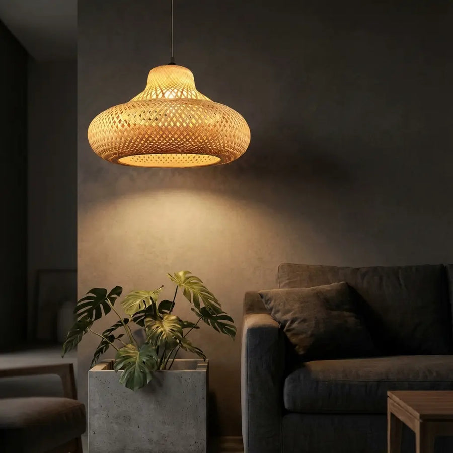 Bamboo Lumi Nest Lamp