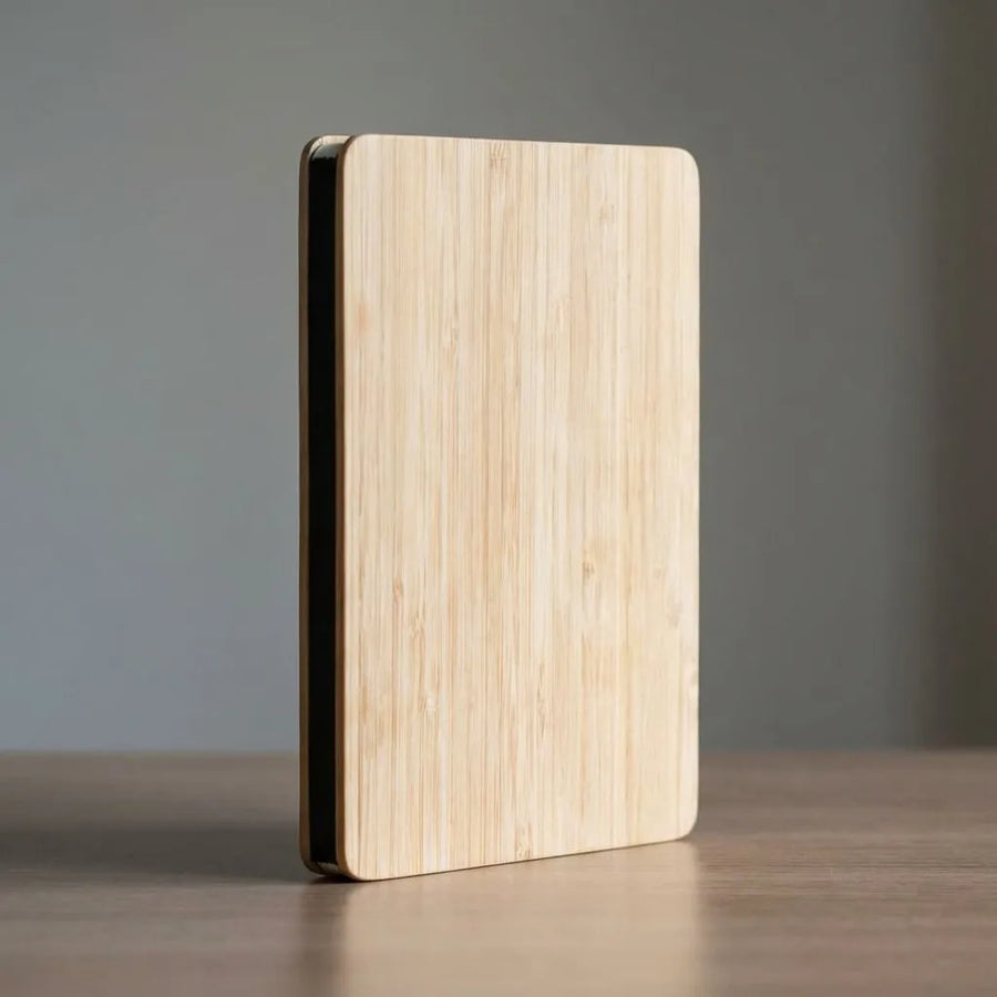Bamboo Notebook featuring a sustainable bamboo cover, perfect for eco-friendly journaling.
